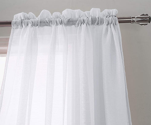 Adore the Decor™ Sheer Rod Pocket 54 x 84in. Single Curtain Panel